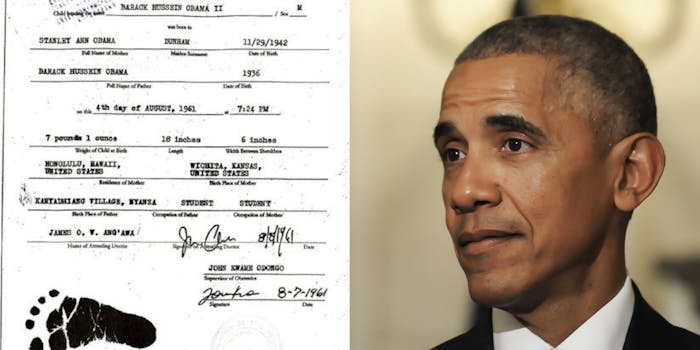Obama Fake Birth Certificate