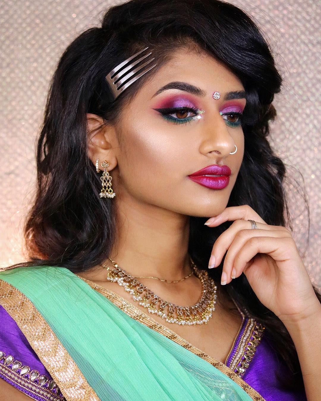 Makeup Artist Hamel Patel recreates the looks of Disney Princesses with Desi influences