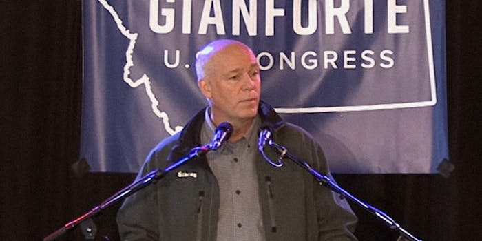 Greg Gianforte on the campaign trail