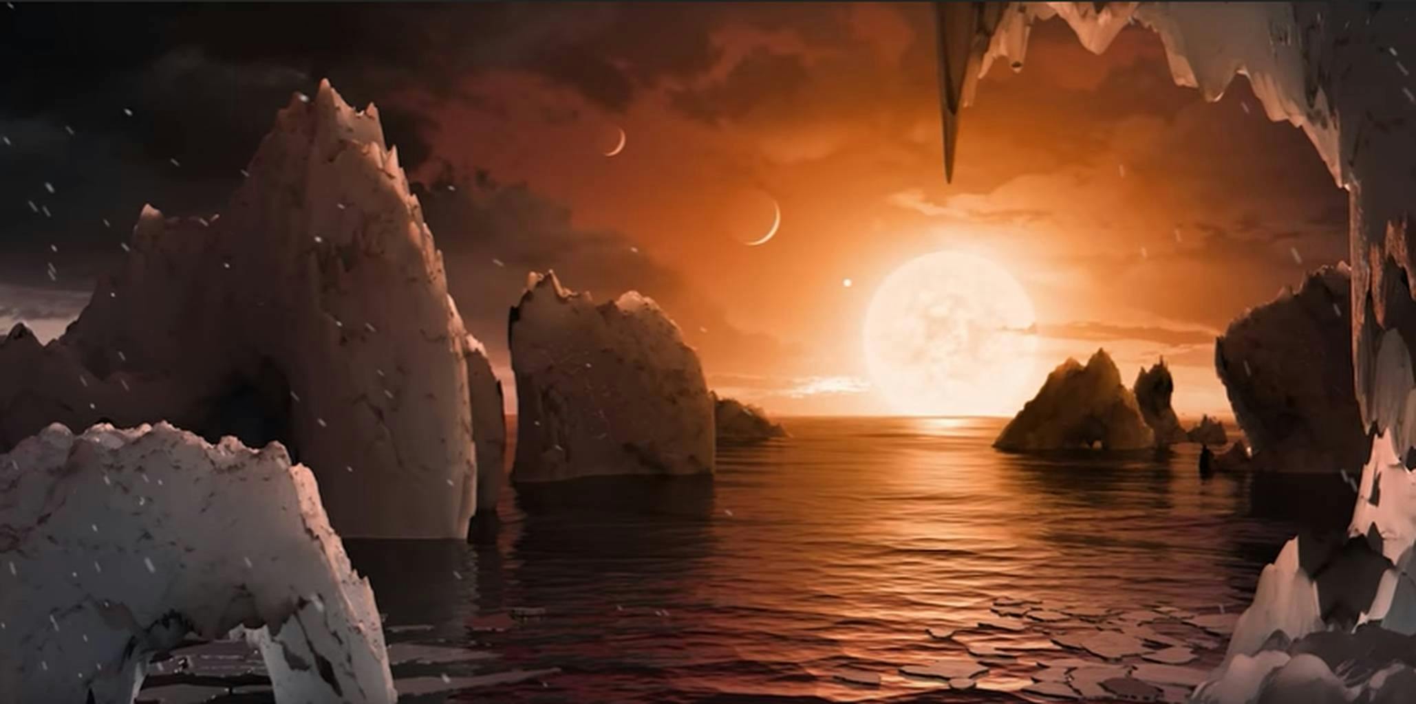 Седьмая земля. Пейзажи. Exoplanets surface.