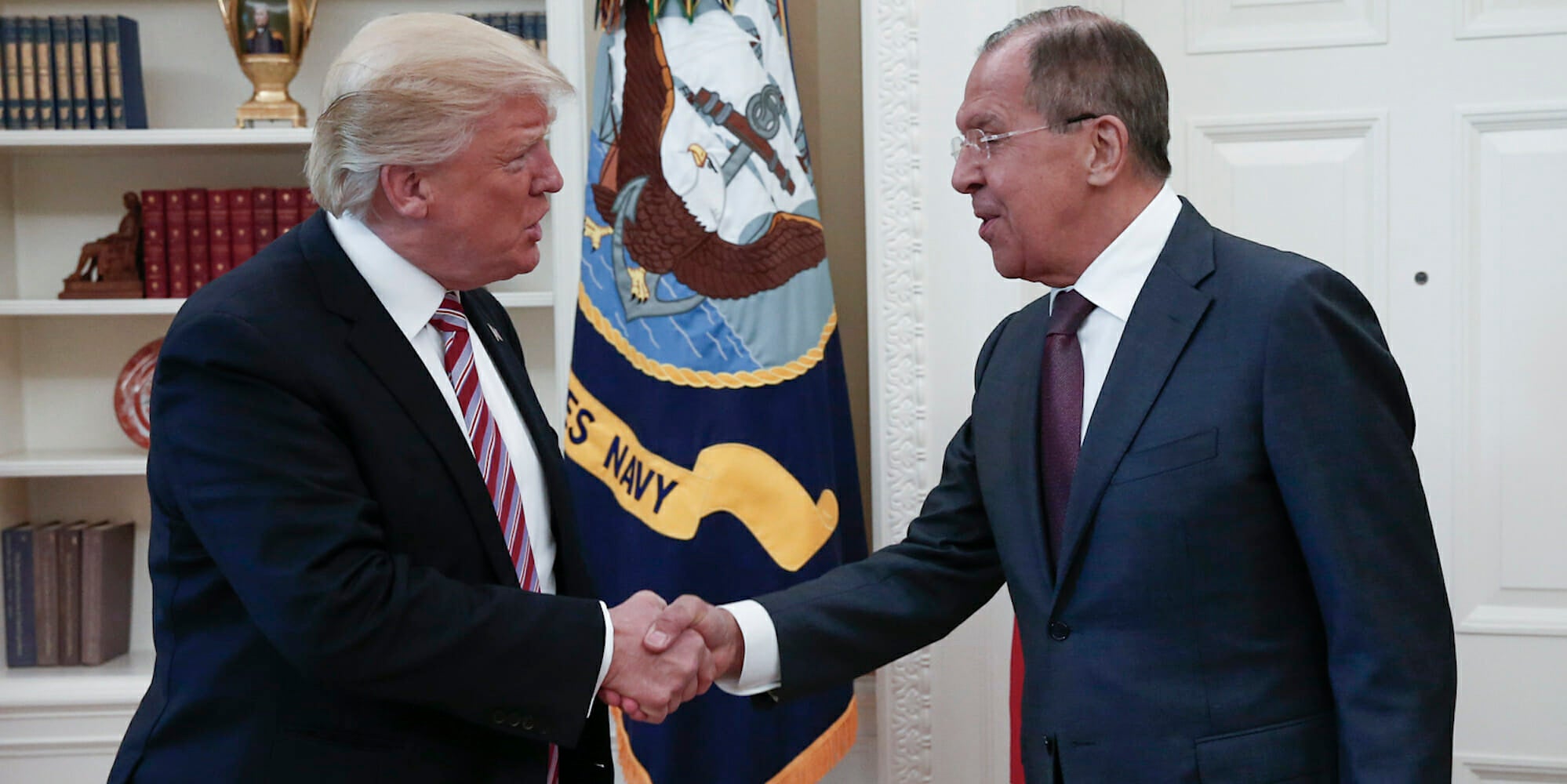 Donald Trump and Sergey Lavrov at White House Meeting