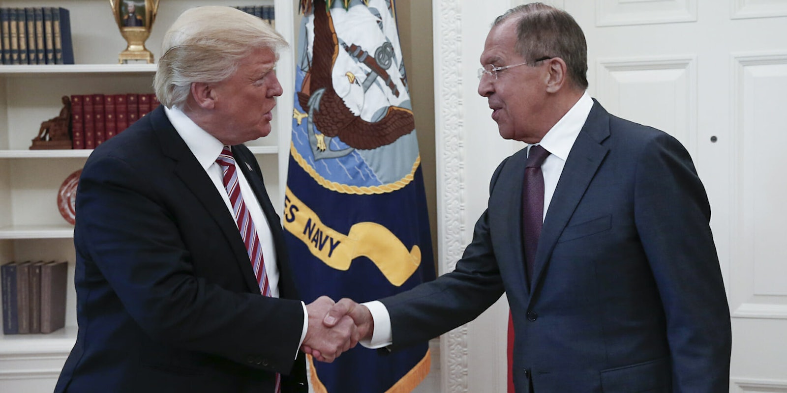 Donald Trump and Sergey Lavrov at White House Meeting