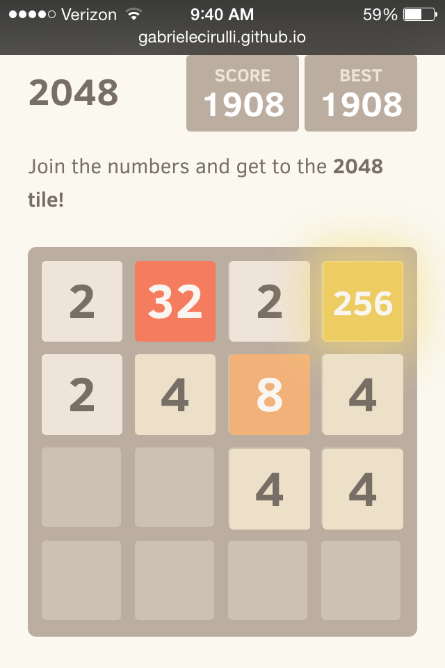 best way to beat 2048