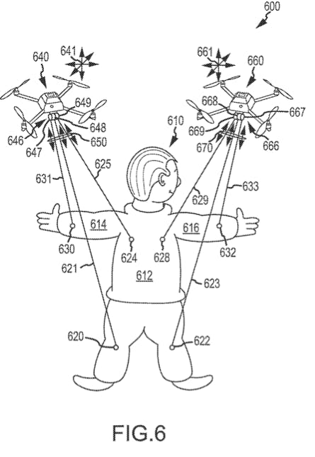 Disney drone patent appication image