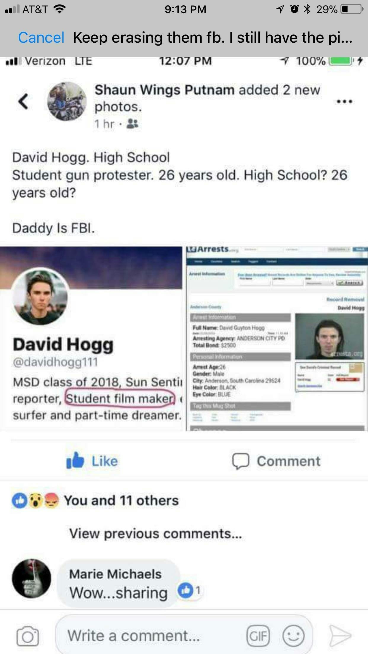 david hogg conspiracy