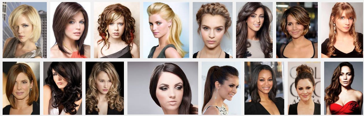 A Google search for "professional hairstyles for work"