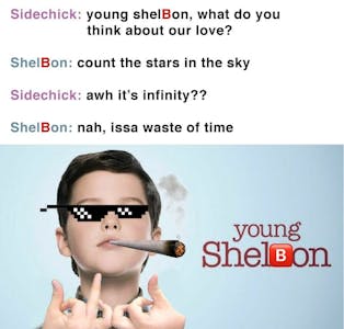 young sheldon shelbon dank meme