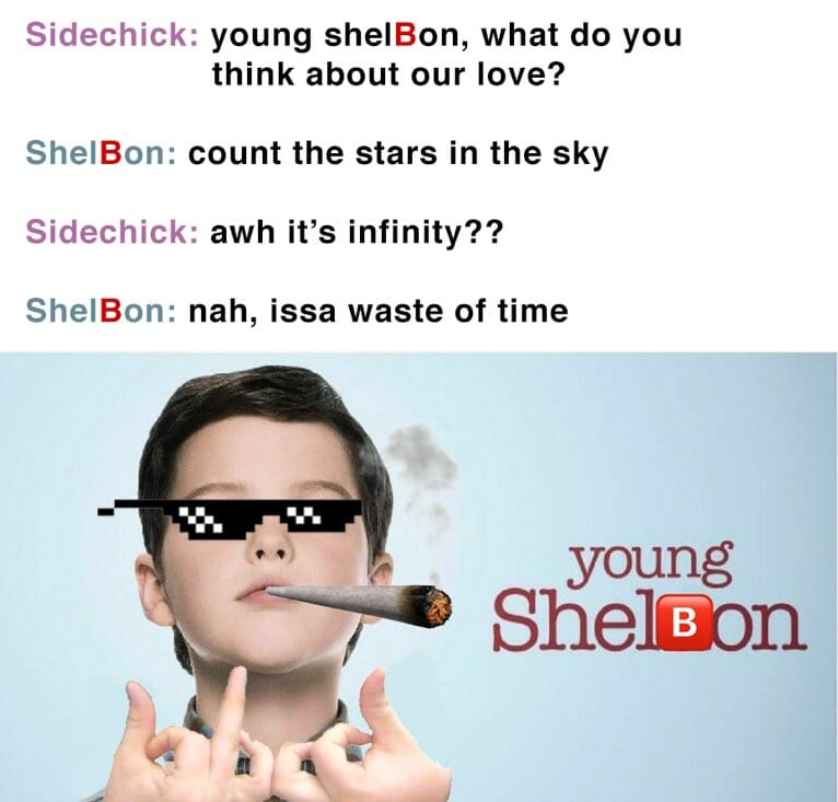 young sheldon shelbon dank meme young sheldon memes