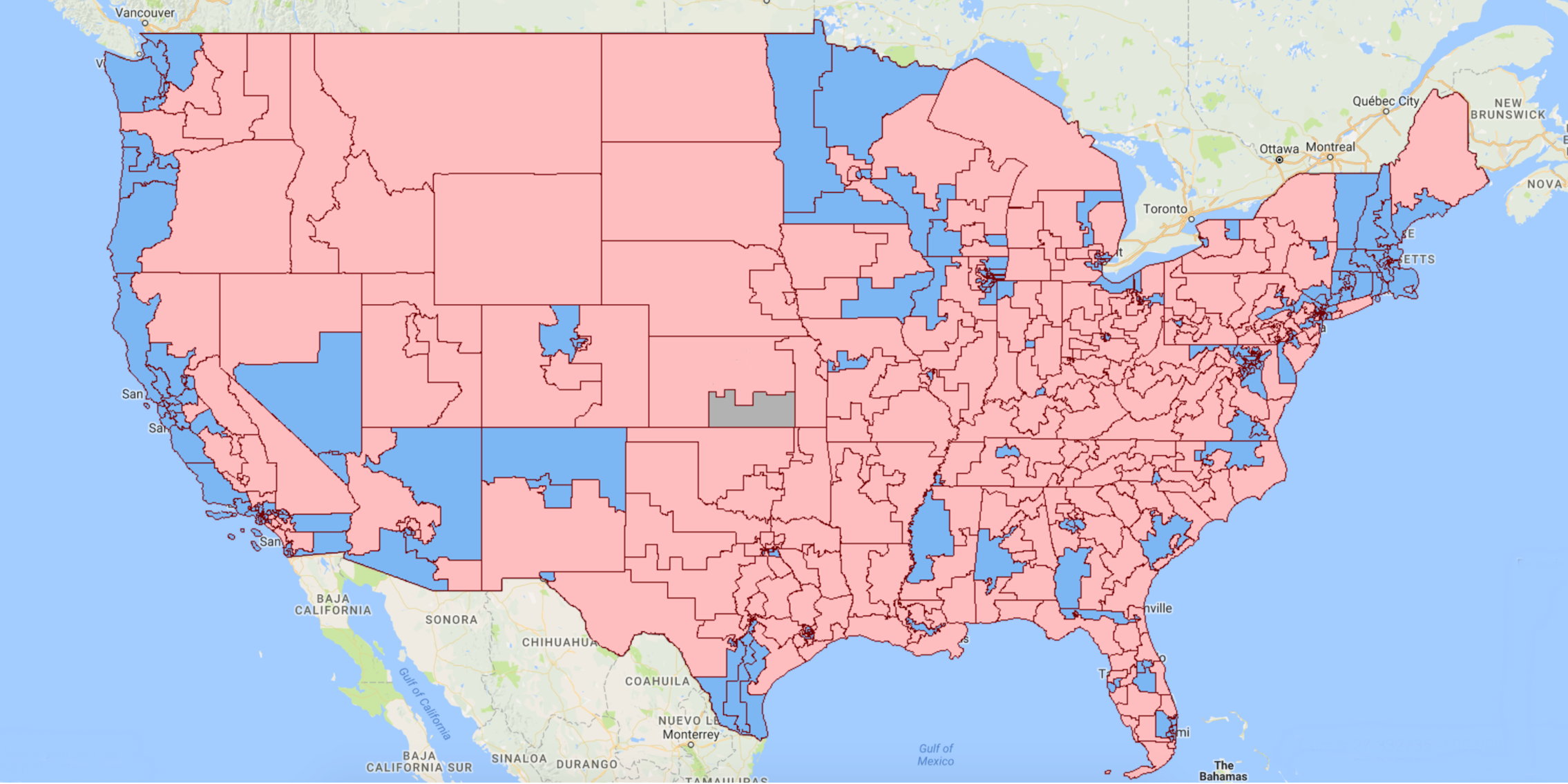 U.S. Congressional Districts Map