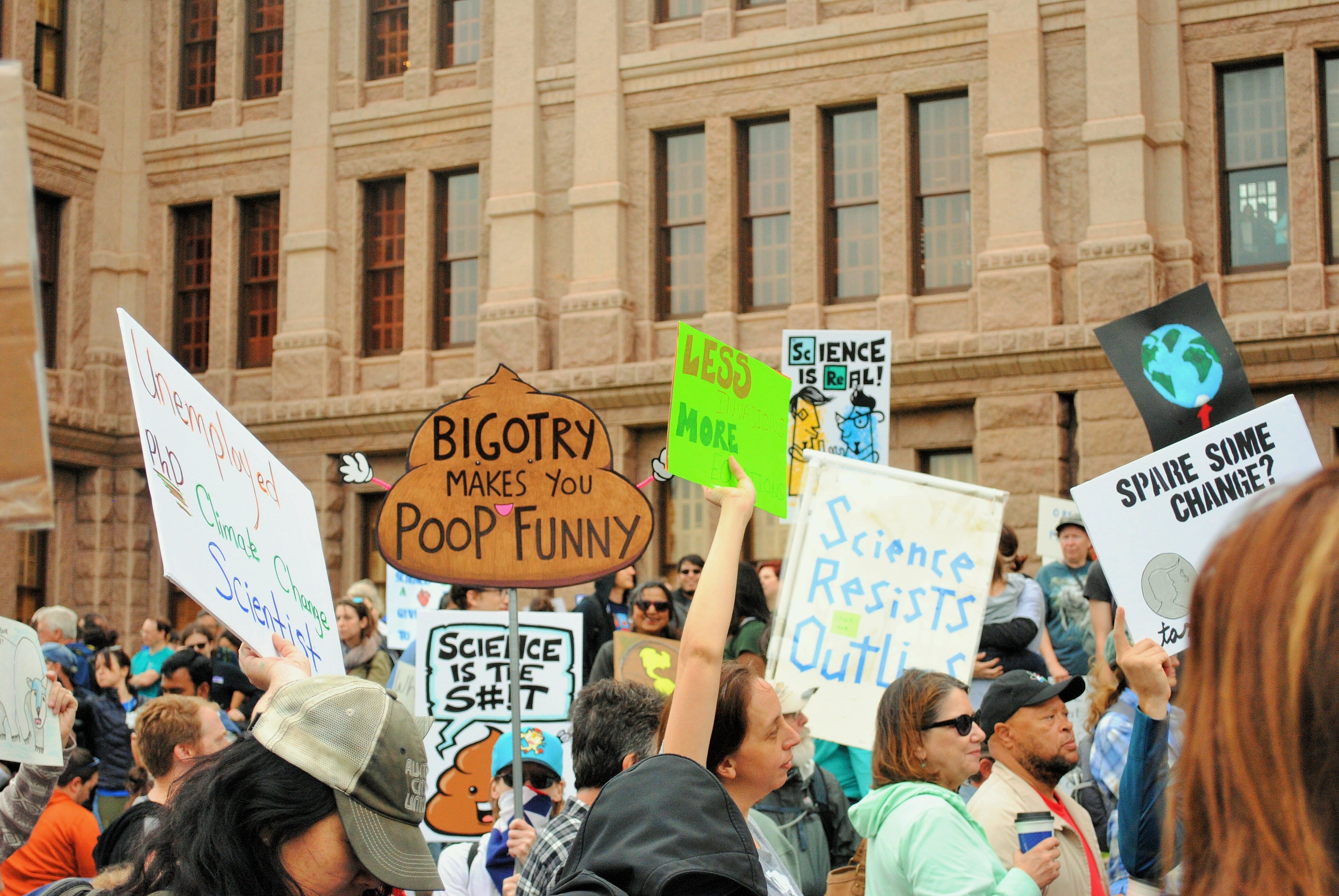 March for Science sees familiar signs similar to the Women's March