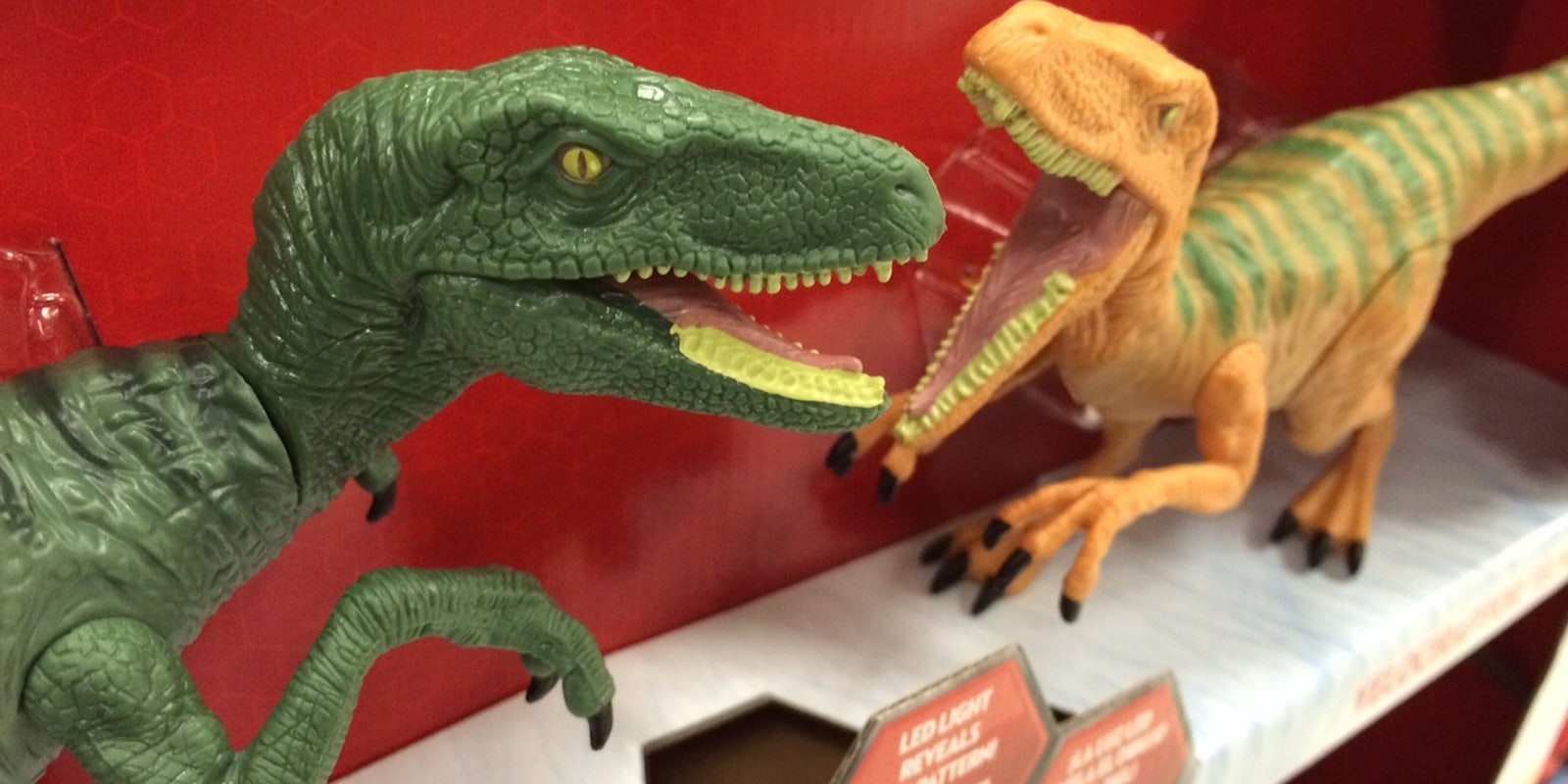Hasbro felt the need to make the 'Jurassic World' raptor toys male