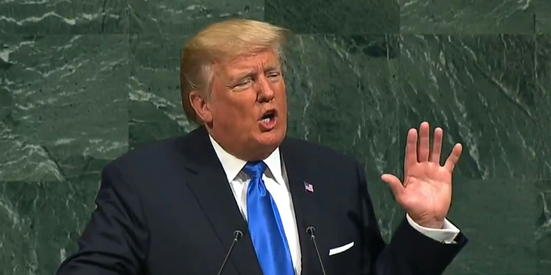 Trump speaks at the UN on Tuesday, Sept. 19, 2017.