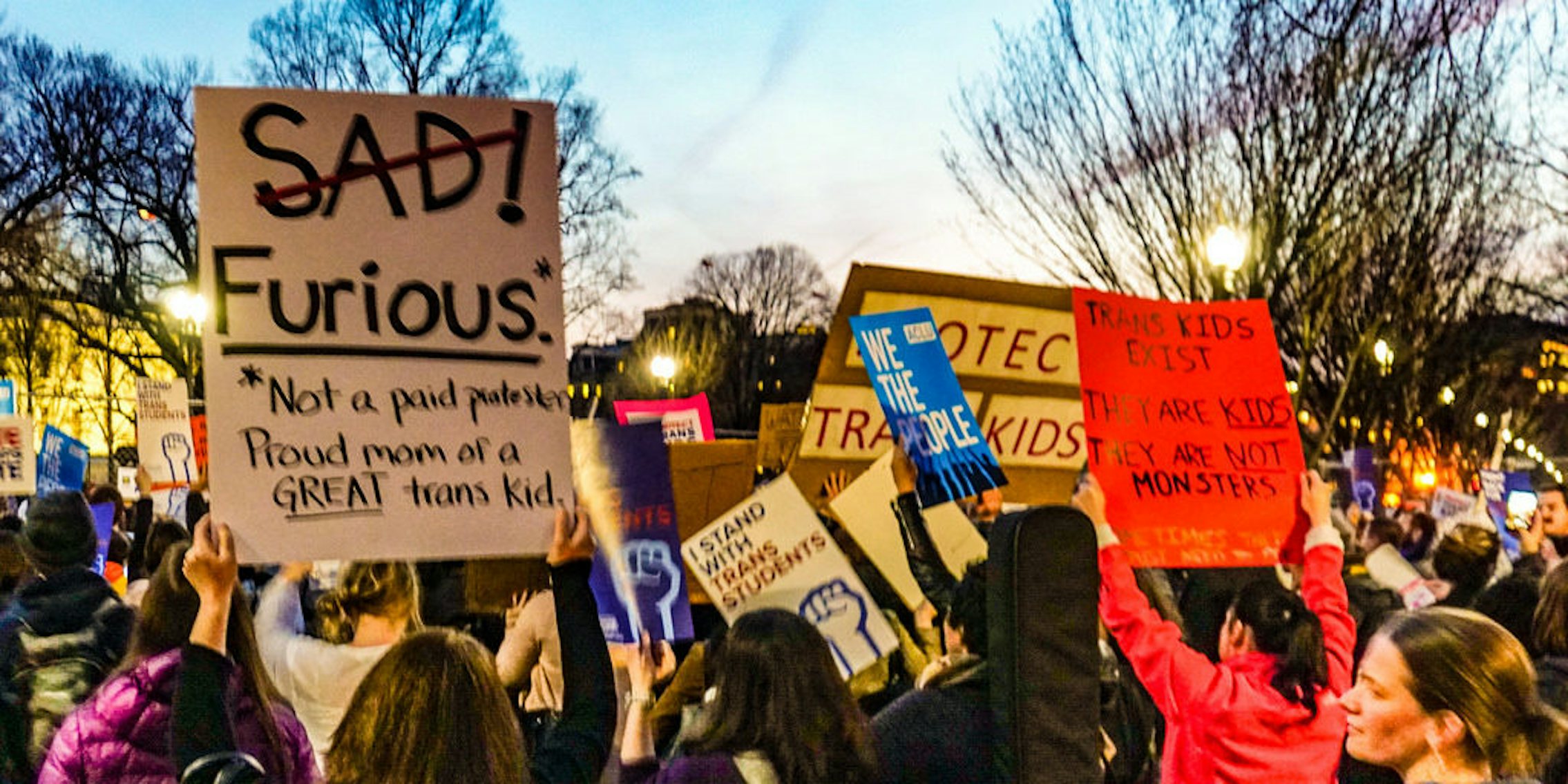 transgender kids protections protest