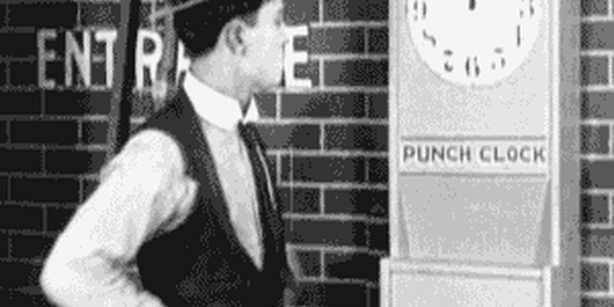 The Morning GIF Buster Keaton punches the clock The Daily Dot