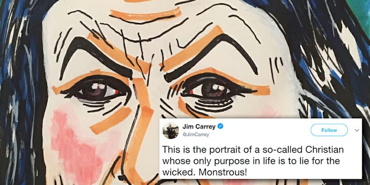 Jim Carrey painting