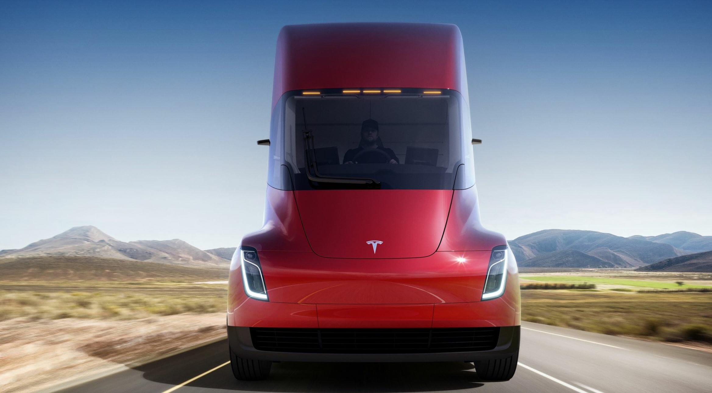 tesla semi truck exterior