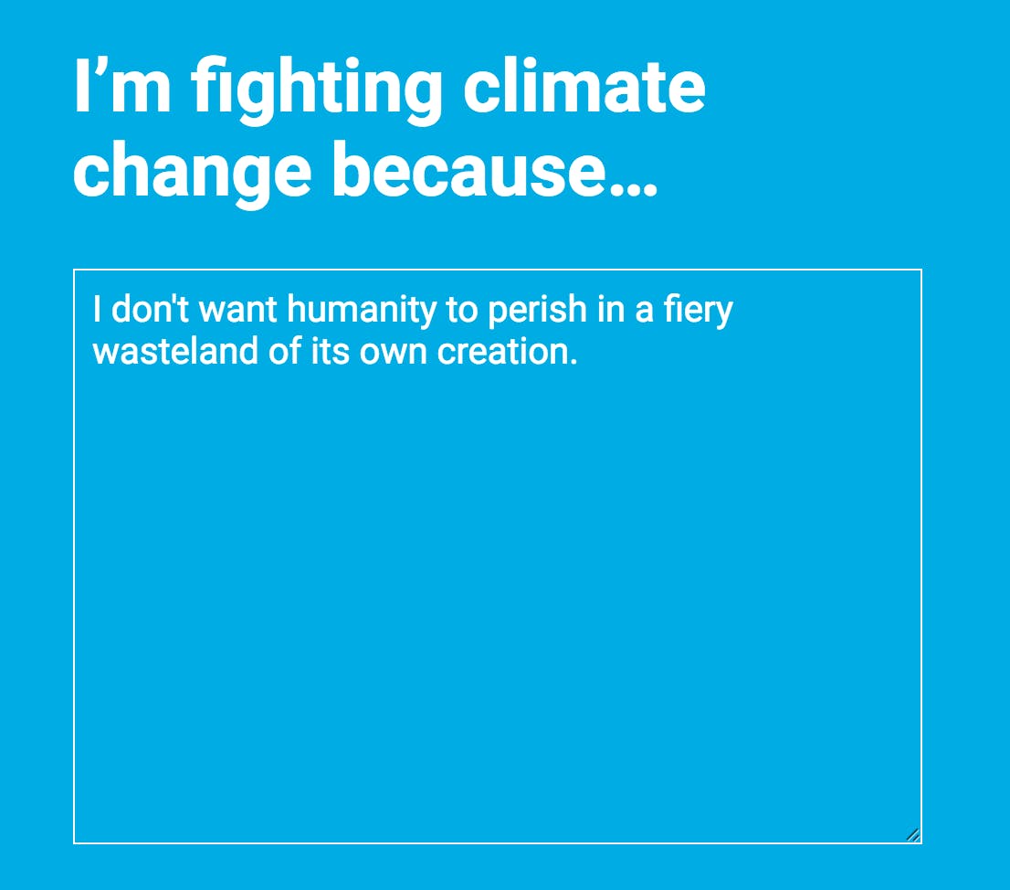 Fighting Climate Change