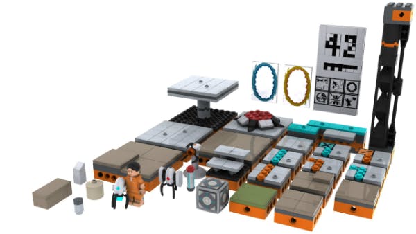The Modular Testing Chamber from the proposed Portal line of Lego products