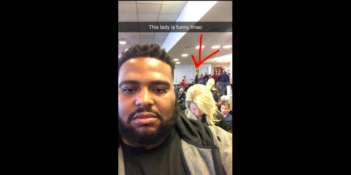 Emmit Walker's facebook post goes viral after a white woman questions his first-class status