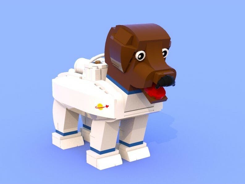 astronaut dog lego