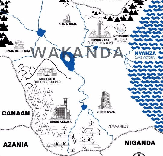 wakanda map