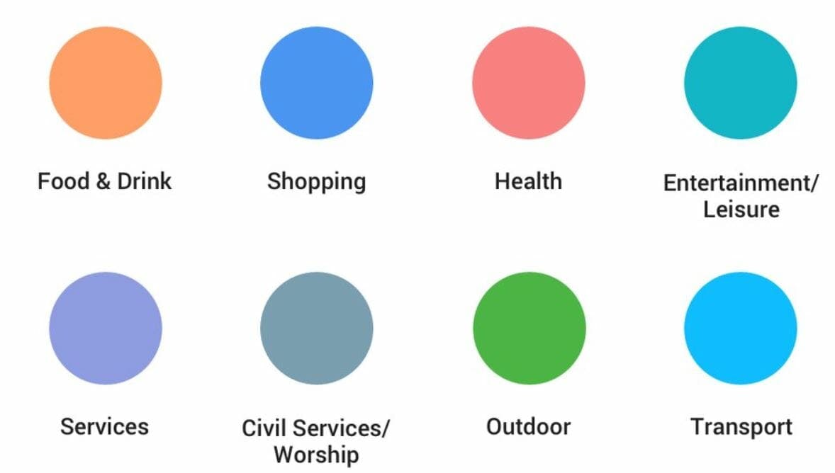 google maps colors