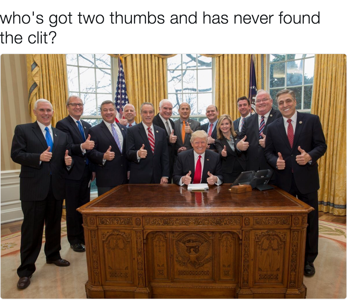 trump memes : 13 Republicans giving thumbs up