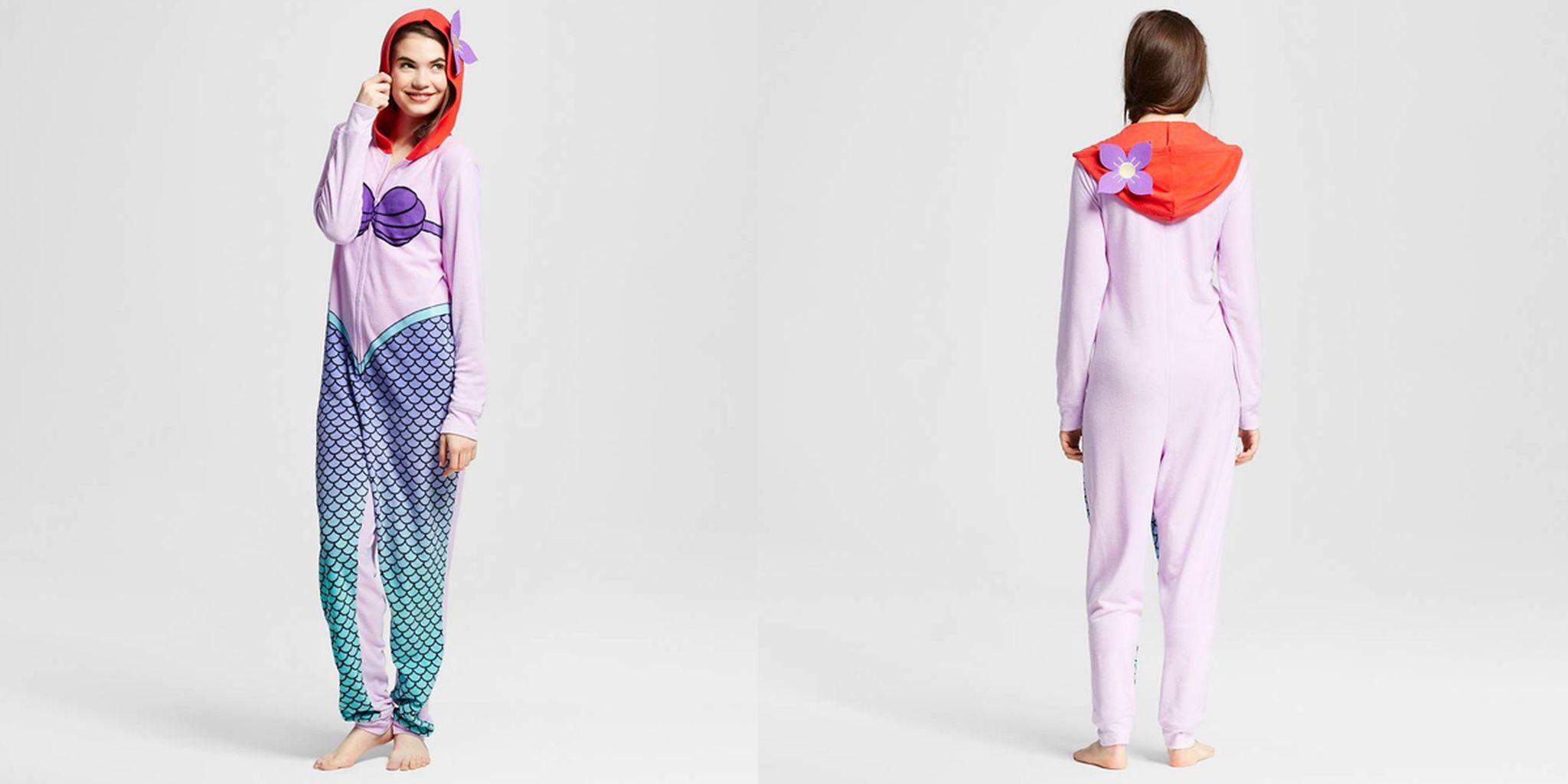 Little mermaid onesie discount pajamas for adults