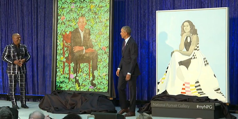 National Portrait Gallery unveils Barack and Michelle Obama portraits