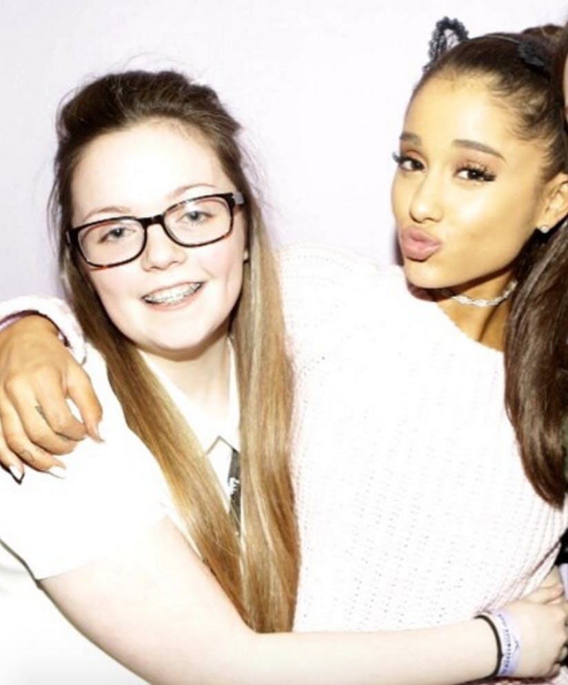 Gina Callander and Ariana Grande