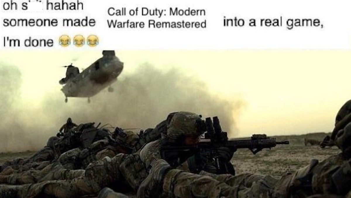oh shit game real life meme: picture of war