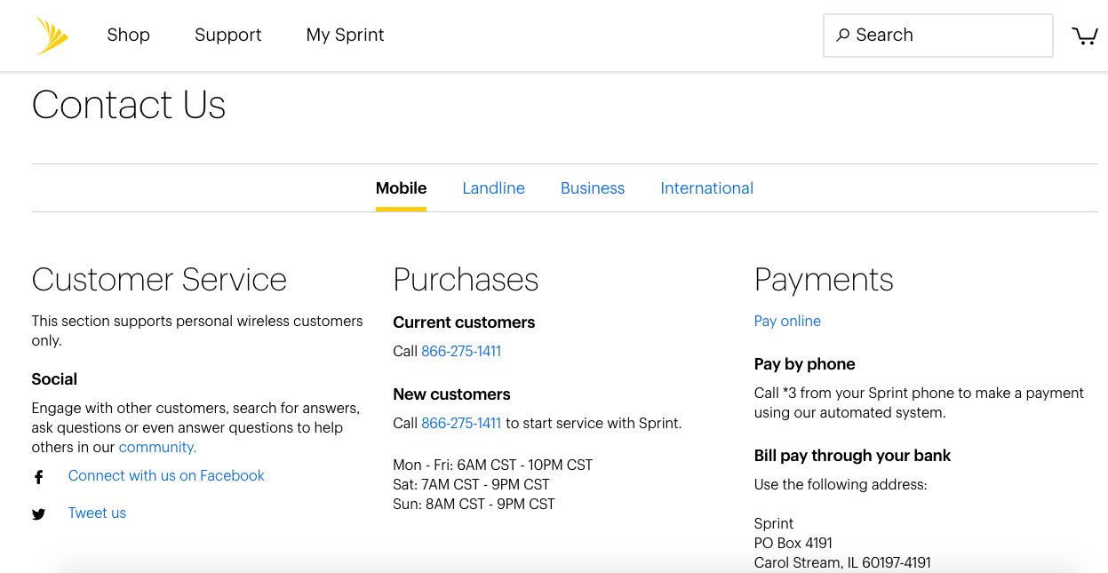 The fastest way to talk to a real person on Sprint customer service