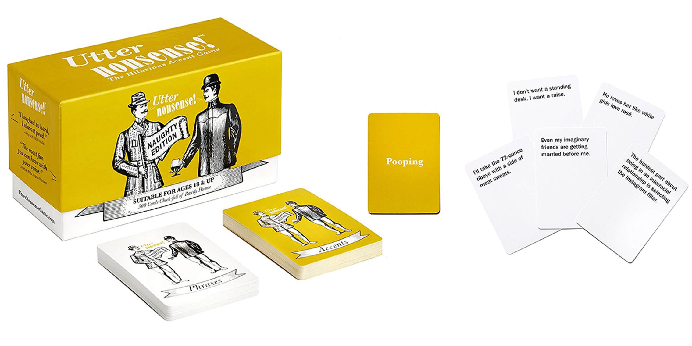 Utter Nonsense is the game that combines phrases with hilarious accents