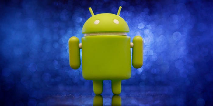 Android alien mascot toy
