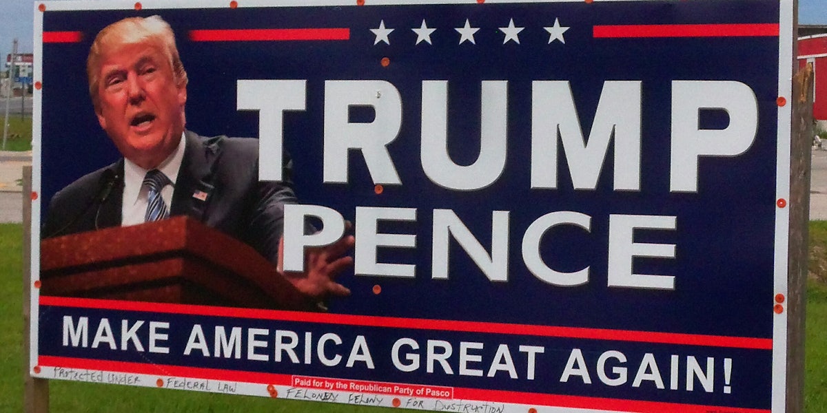 Trump/Pence MAGA sign