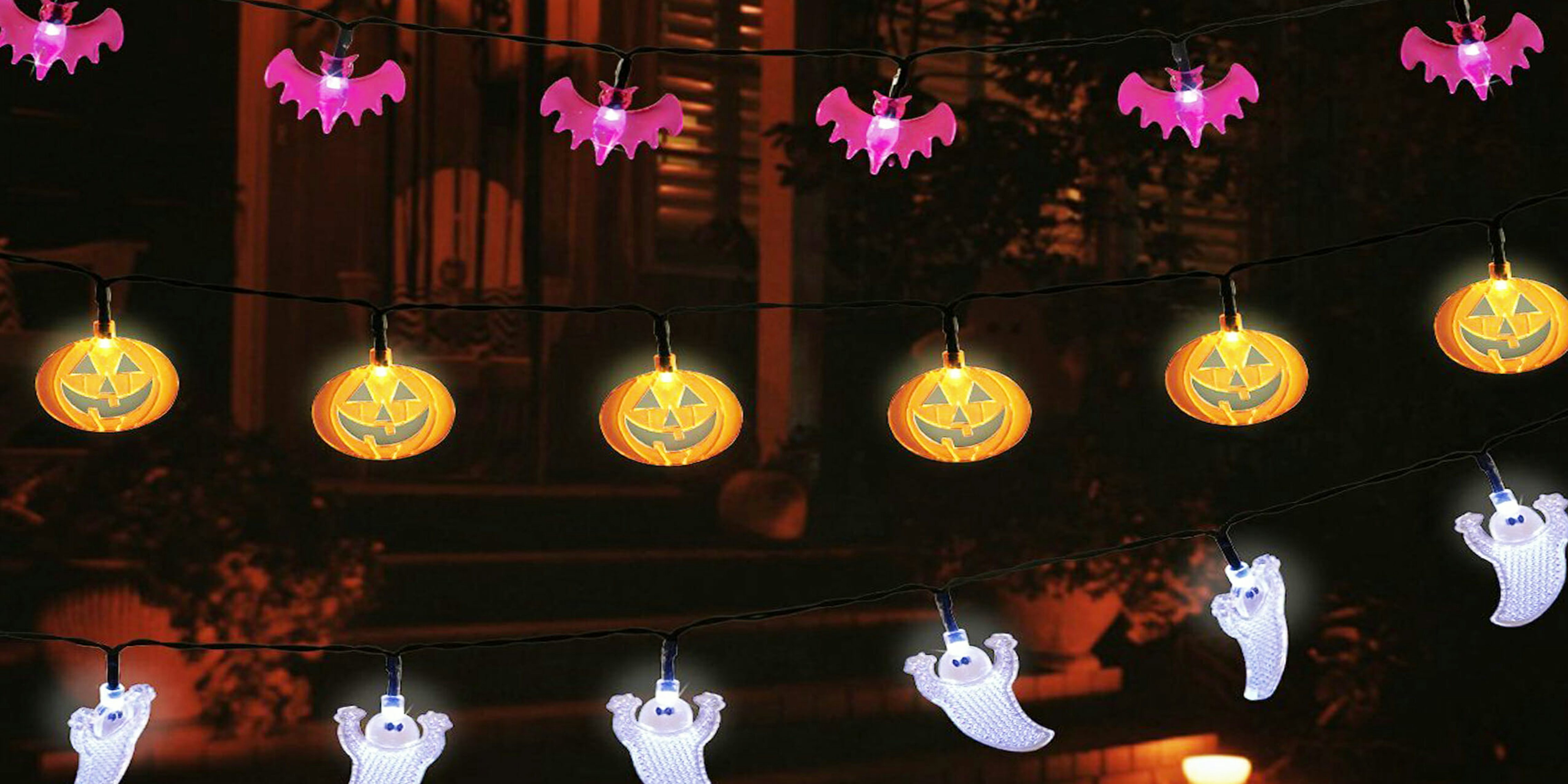 Deck the halls with these festive Halloween string lights