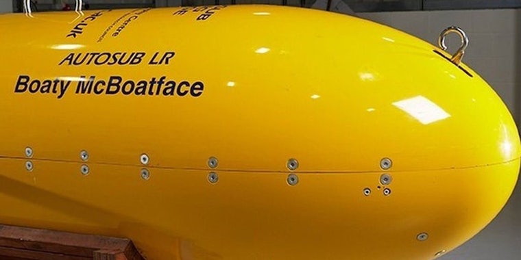 Boaty McBoatface yellow submersible