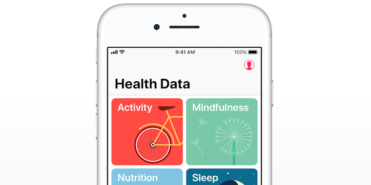 Apple Health app screen grab