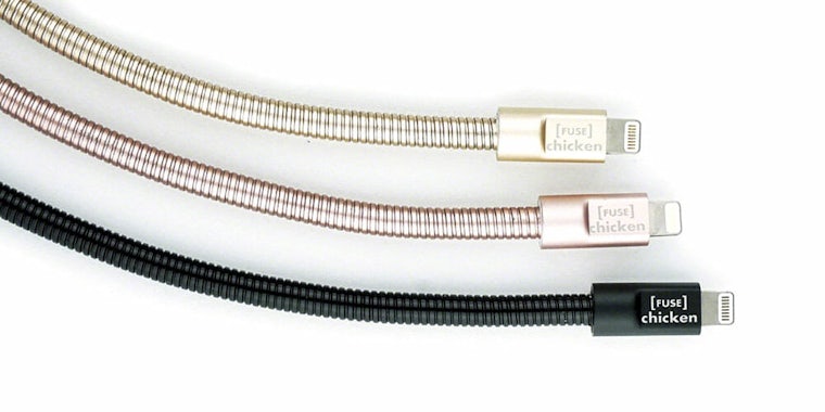 Steel iPhone charging cable