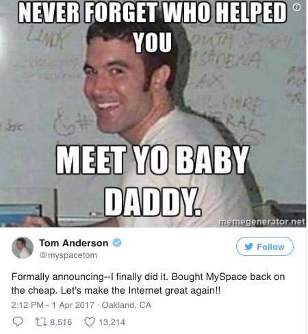 tom from myspace meme