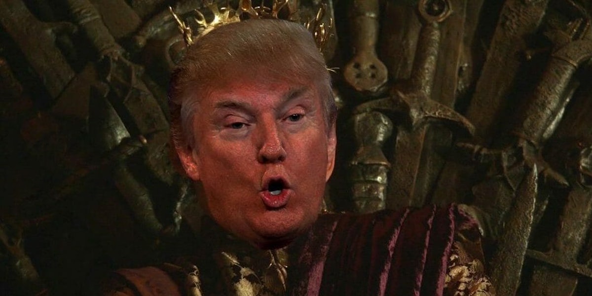 donald trump as king joffrey game of thrones