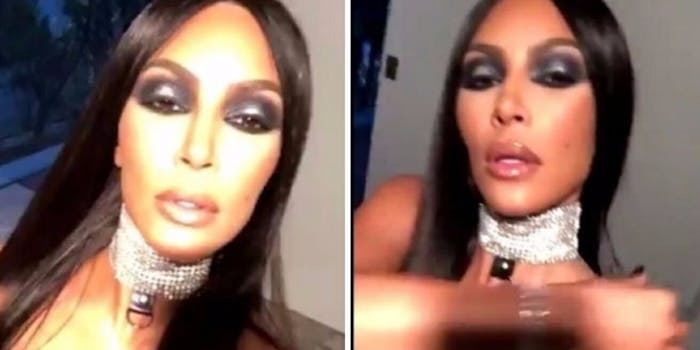 Kim Kardashian Aaliyah costume Halloween