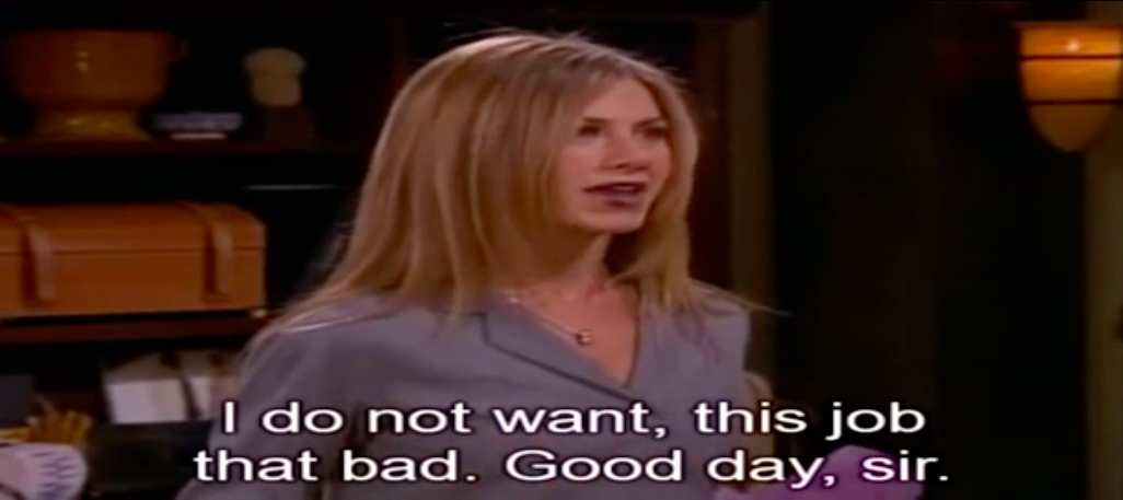 friends rachel green interview mr zellner