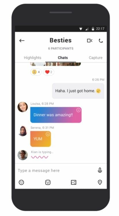 redesign chat app