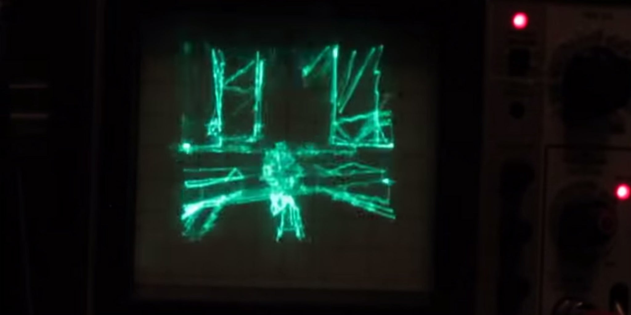 Some genius programmed 'Quake' on an old oscilloscope