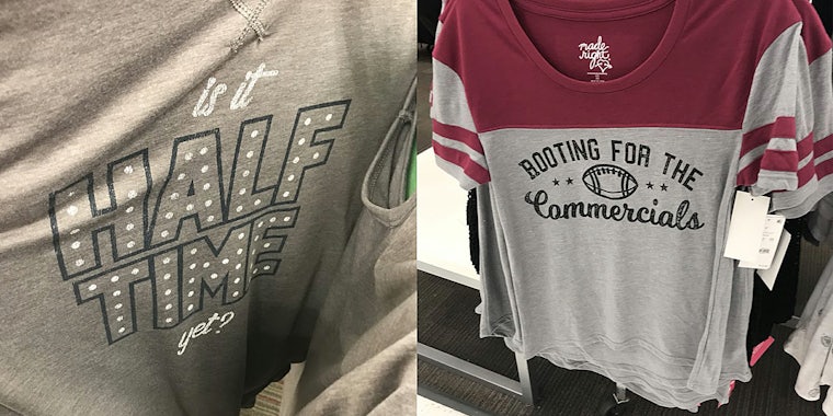 target, women, football, shirts