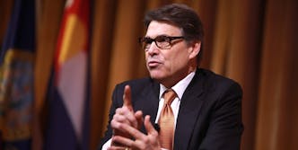 Rick Perry speaking at CPAC 2014 in Washington, DC.