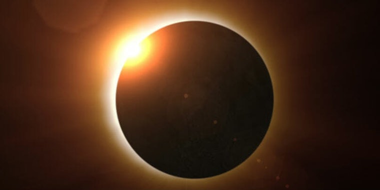 total solar eclipse totality space sun moon