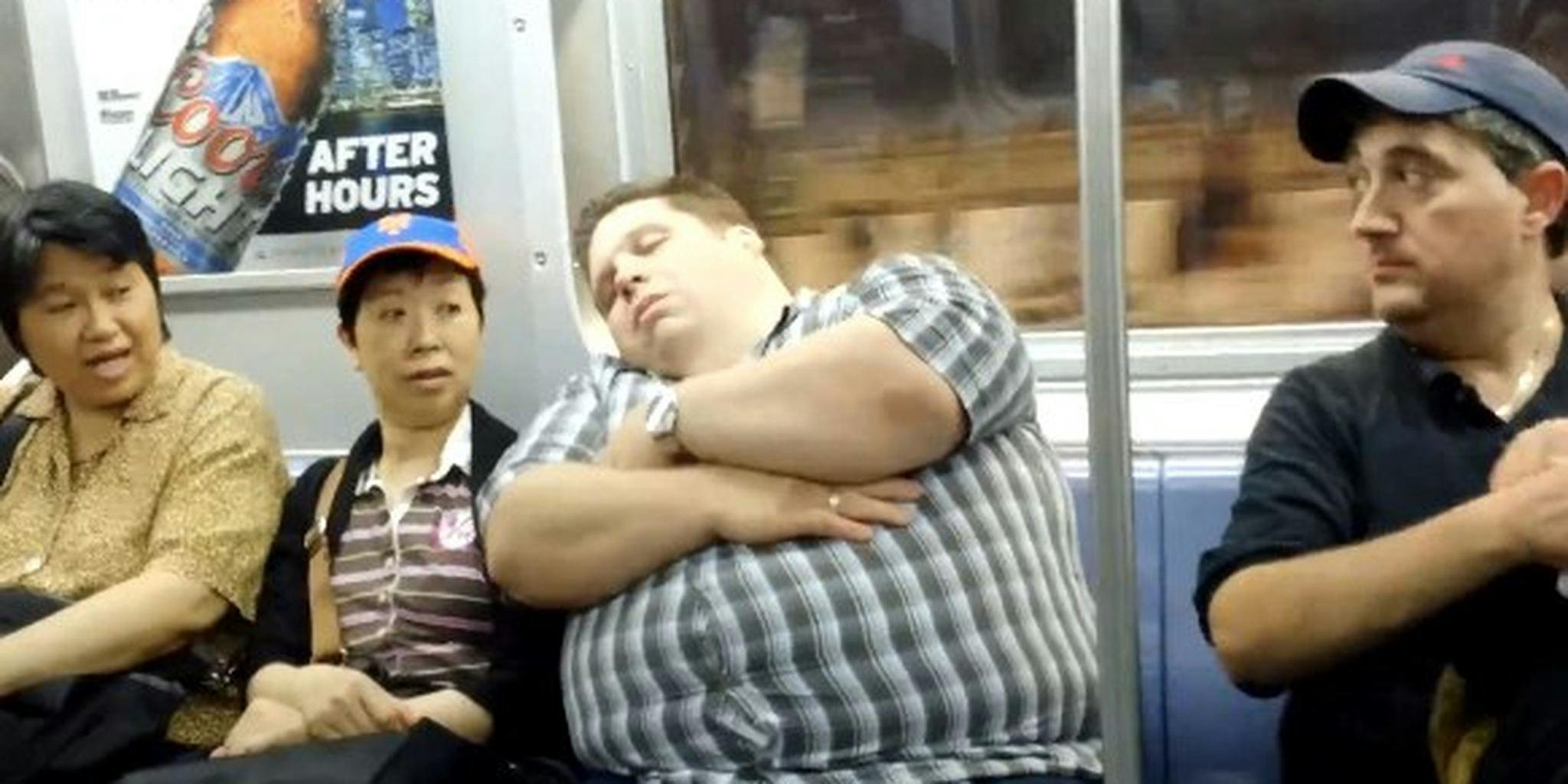 Pranksters Fall Asleep On Strangers In The New York City Subway