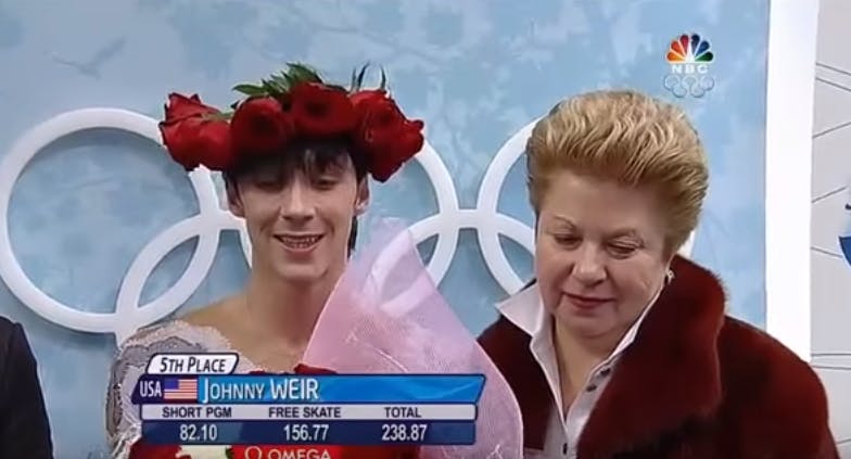 johnny weir flower crown